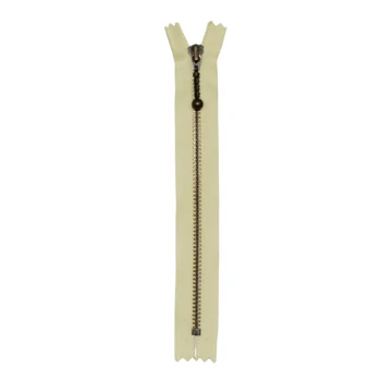 YKK Fast Lynlås Antik Messing 4 mm 14 cm